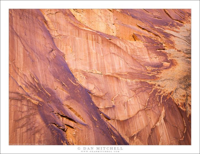 Protruding feature on a cliff