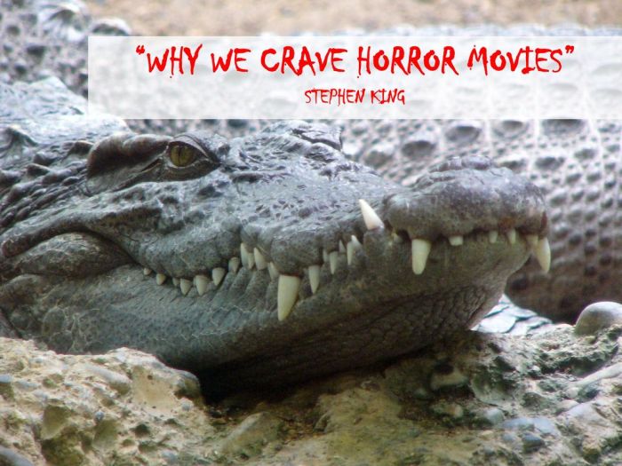 Why we crave horror movies stephen king